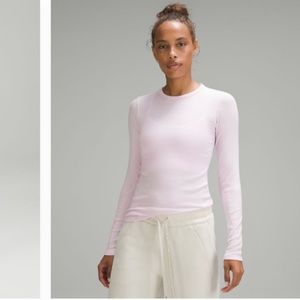 lululemon athletica Light Pink Long Sleeve Top